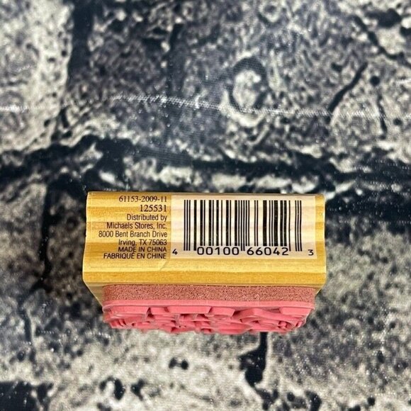 CraftSmart EASTER EGG HUNT Wood Mounted Stamp Craft Smart Mounted Rubber Stamp - Picture 4 of 6